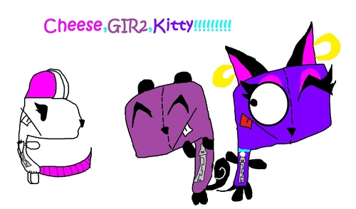  Kitty,GIR2, and cheese in disguise