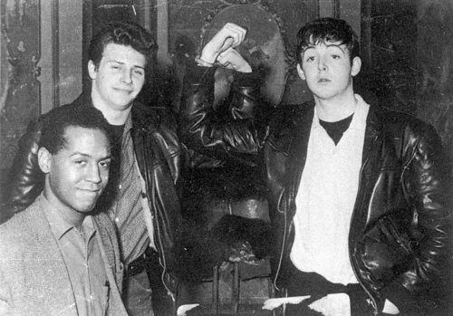  Paul McCartney, Pete Best, & Emile Ford