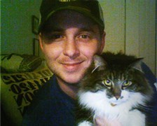 Ryan Tedder and cat