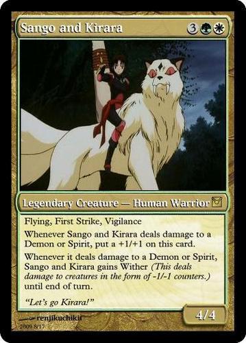  kirara and sango magic card