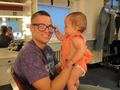 Another pic of Mark with a baby! Too cute! - glee photo