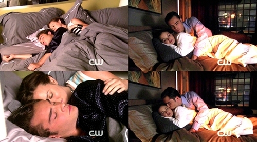  Chuck and Blair spooning