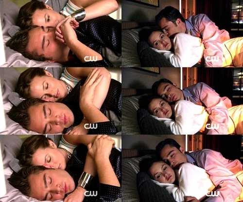  Chuck and Blair spooning