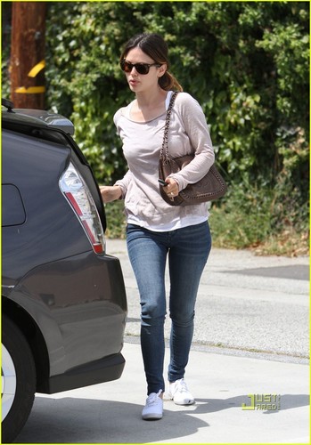 Rachel out in Beverly Hills