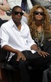 Beyonce and Jay-Z at the French Open (June 6) - celebrity-couples photo