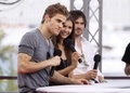 June 8, 2010: Doing an interview outside at the Monte Carlo Television Festival  - the-vampire-diaries-tv-show photo