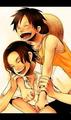 Luffy and Ace - one-piece fan art