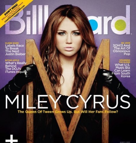 Miley on the cover
