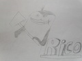 My drawing of Rico - penguins-of-madagascar fan art