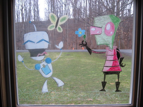 Zim and Gir have spring fever!
