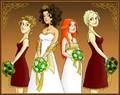 drawing of hermione-ginny double wedding - harry-potter photo