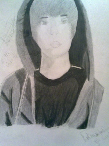 my completed drawing of jb