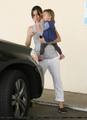 Jen Out With Seraphina After Taking Violet To School! - jennifer-garner photo