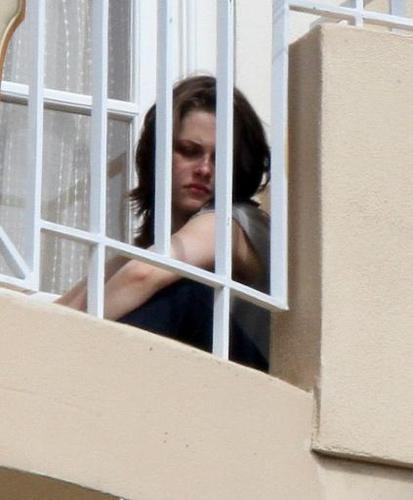 Kristen At Four Season's balcony in Beverly Hills on Sunday, .June 13