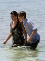 Candids > 2010 > June 13th - Photoshoot At The Cove At The Atlantis Resort With Kim Kardashian - justin-bieber photo
