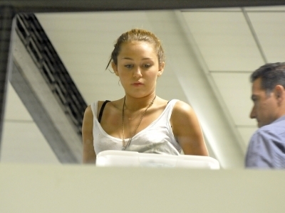  Miley Cyrus at LAX Airport (6.15.10)
