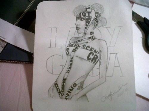  My drawing of Lady Gaga!