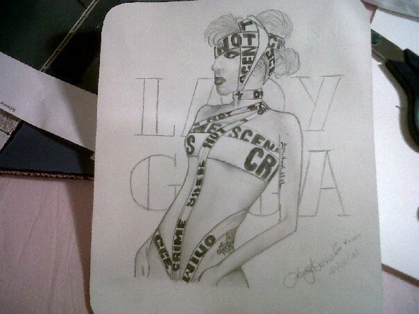 My drawing of Lady Gaga