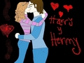harry and hermione kissing - harry-potter fan art