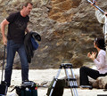 Hugh & Lisa on set HQ - house-md photo