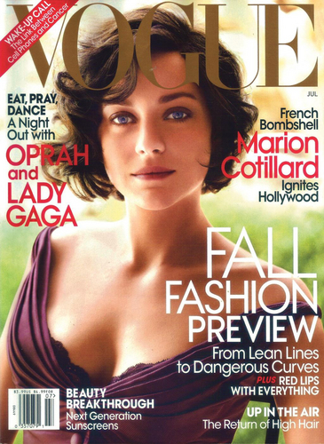  Marion Cotillard: Vogue US - July 2010 Issue