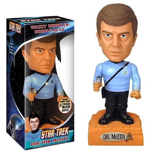  stella, star Trek McCoy Talking bobblehead