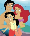 Ariel and Eric family - disney fan art