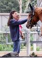 Jen Took Seraphina To See The Horses! - jennifer-garner photo
