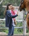 Jen Took Seraphina To See The Horses! - jennifer-garner photo