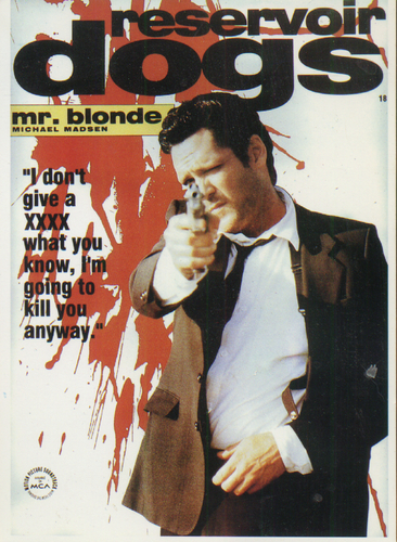 Postcard - Reservoir Dogs - Mr. Blonde