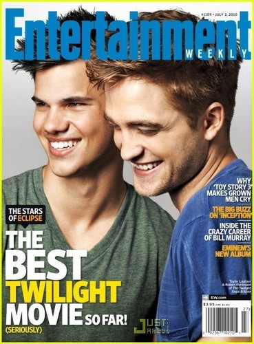  Taylor Lautner and Robert Pattinson Cover EW Magazine