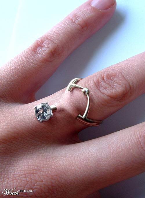 Piercings diamond ring piercing