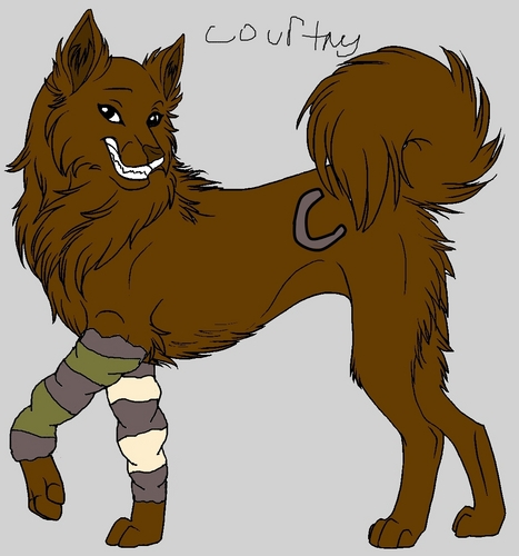  Courtney as a serigala, wolf