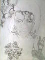Michael Jackson Drawing :) <3 (I havnt completed it yet, When its finished im happy to share) <3 - michael-jackson photo