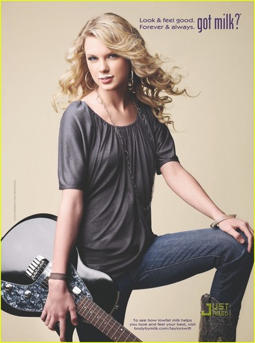  Taylor 迅速, スウィフト 'Got Milk?' 2010 Campaign.