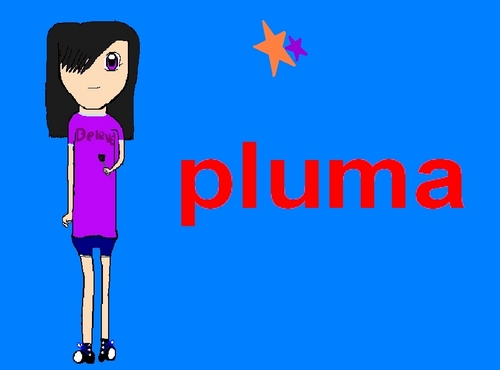  pluma as a human