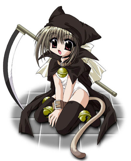 anime cat girl. Anime reaper Cat girl