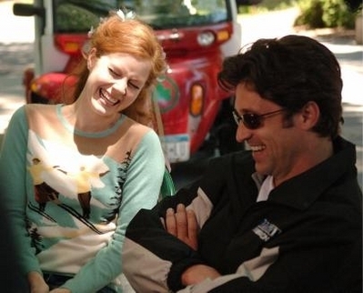 Patrick Dempsey as Robert with Amy as Giselle