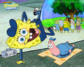 spongebob-squarepants - Street Dancing wallpaper
