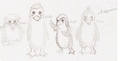 hand-drawn baby penguins - penguins-of-madagascar fan art