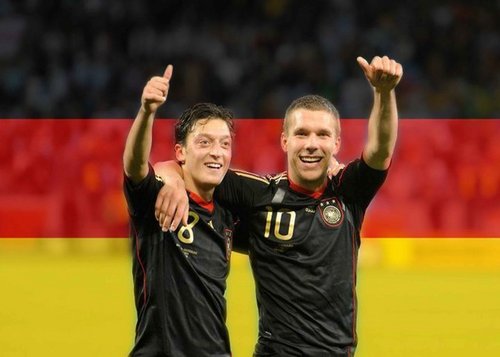  Özil and Podolski