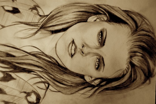 Drawing of Kristen Stewart