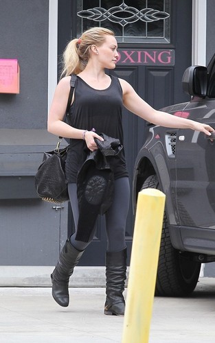 Hilary out in Toluca Lake