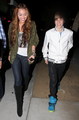 Miley Cyrus and Justin Bieber Make Peace With Sushi  - miley-cyrus photo