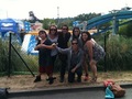 Nick Jonas at thorp park  with some of the les Miz cast, - the-jonas-brothers photo