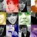 many faces of justin - justin-bieber icon