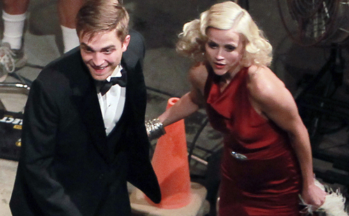 on the set of his new film Water For Elephants