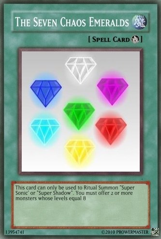  A "Chaos Emeralds" yugioh card