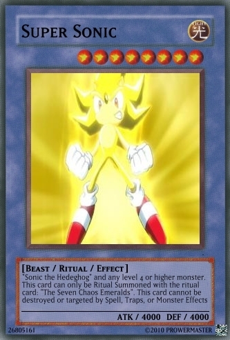  A Super Sonic Yugioh card