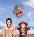 Ace and Luffy - anime fan art